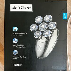 Silver Men's Shaver / Balder / Multifunction trimmer RQ6900S NWOT box contents✔️